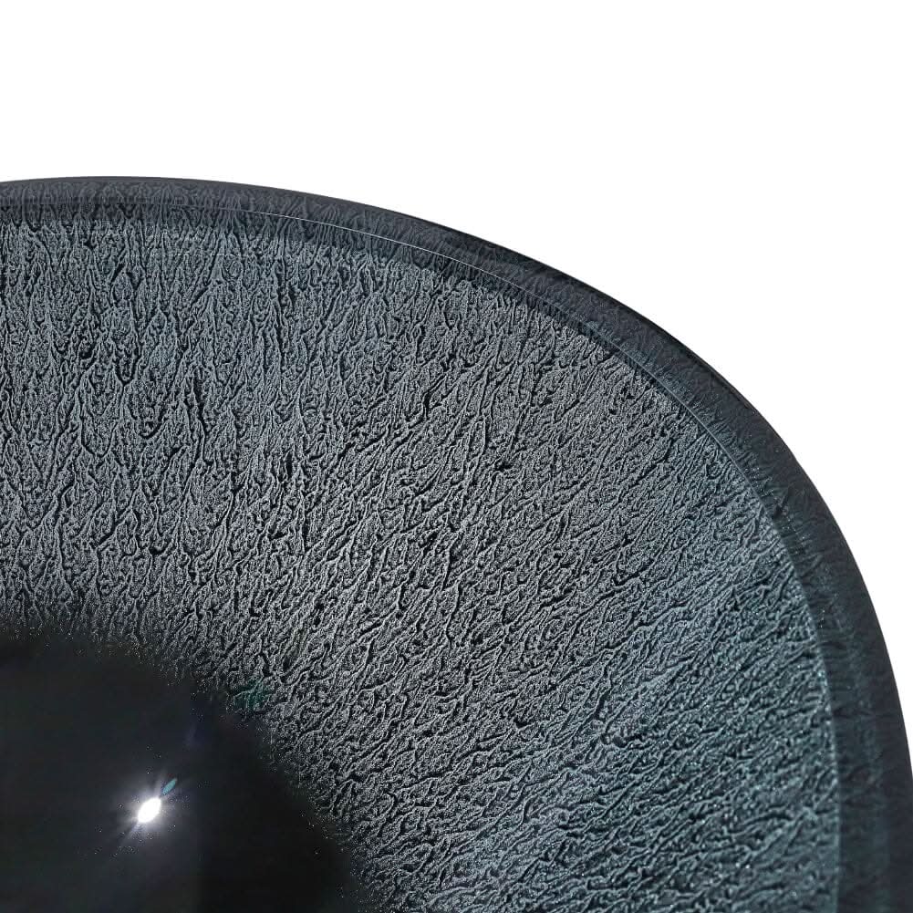54cm W Oval Bathroom Art Tempered Glass Sink
