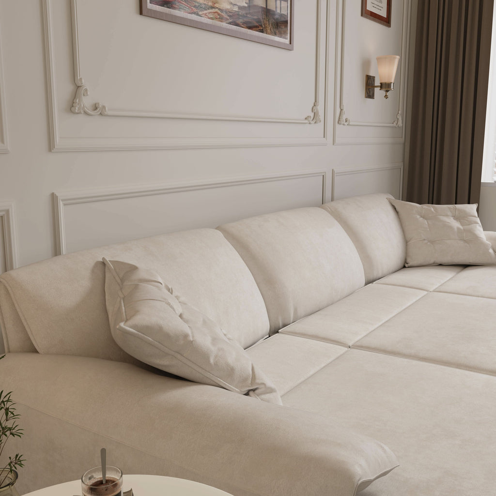 Cottonfy Convenient Remote Control Modular Chaise Sofa Bed