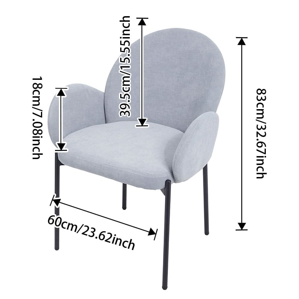 Upholstered Fabric Dining Chair Modern Comfort
