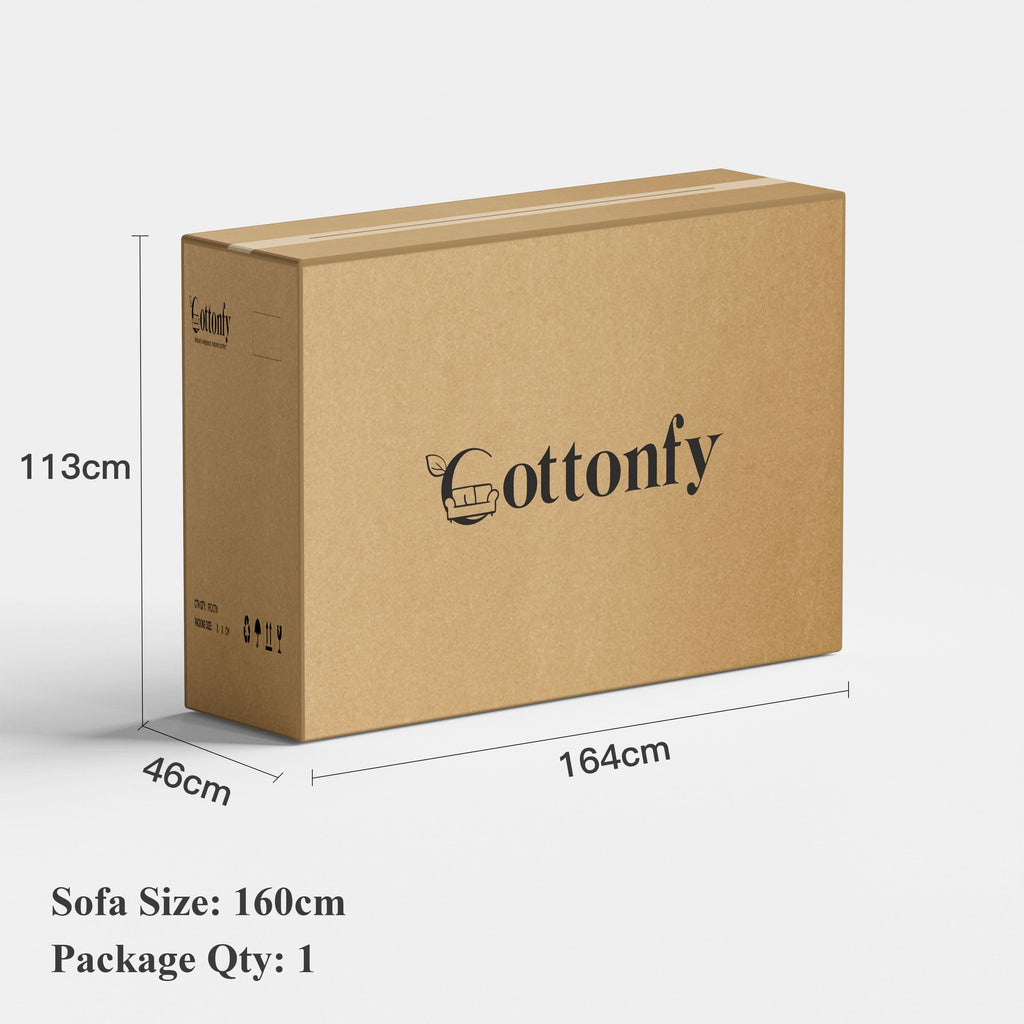 Cottonfy Upgrade Cream Cloud Double Folding Sofa Bed with Storage
