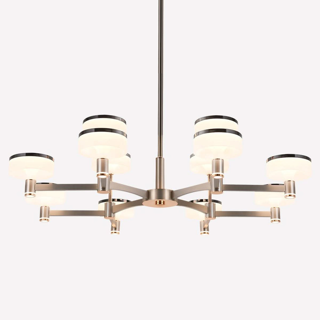 Lightsin Aluminum Acrylic Chandelier with Three-Color Changing
