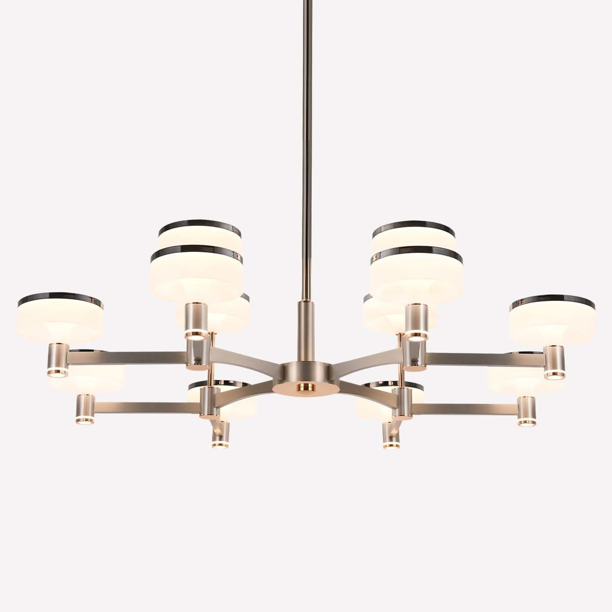 Lightsin Aluminum Acrylic Chandelier with Three-Color Changing