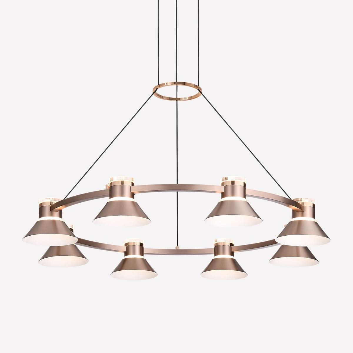 Lightsin Modern Aluminum LED Pendant Light with 3-Colour Changing