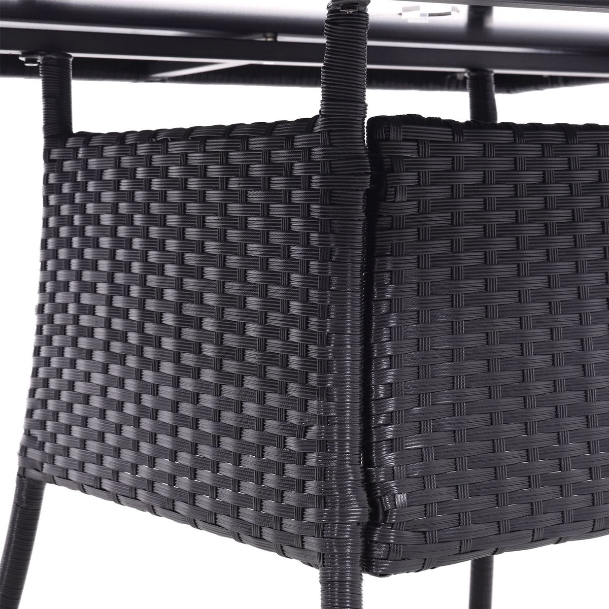 Round/Square Rattan Garden Table & Parasol Hole
