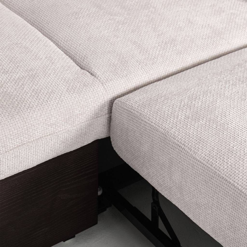 Cottonfy Luxurious Solid Wood Versatile 2-Seater Pull Out Sofa Bed