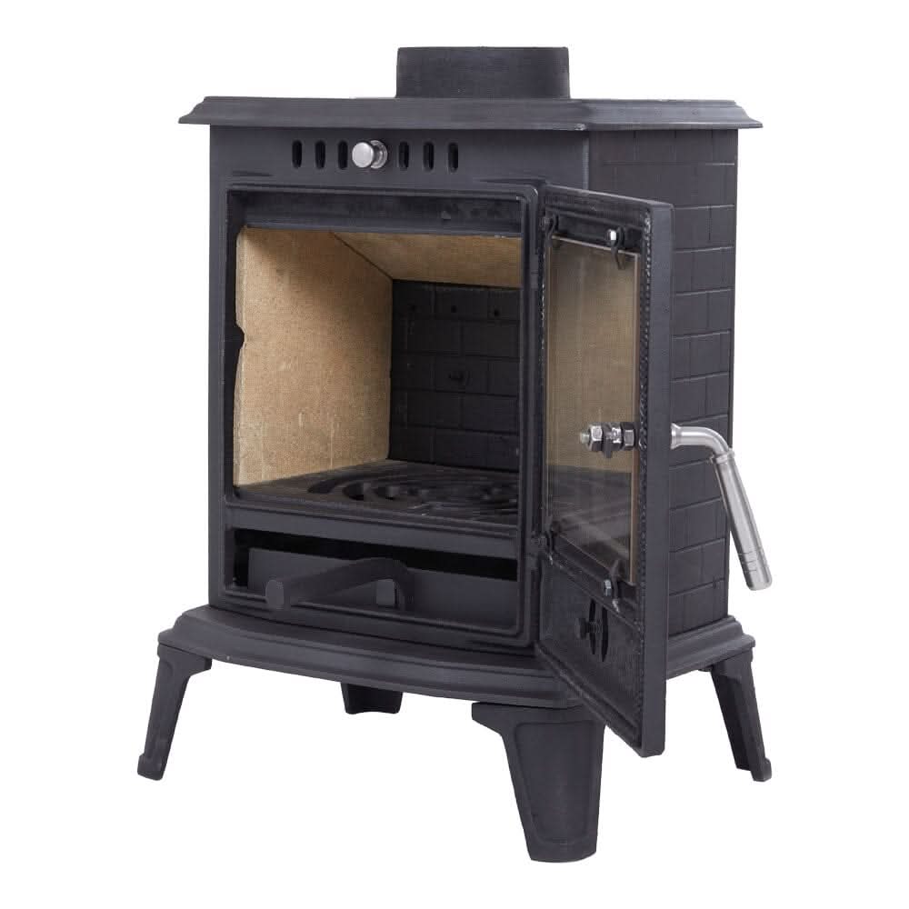 Cast Iron Fireplace – Victorian Style Wood Burning Fireplace Insert & Freestanding Heater