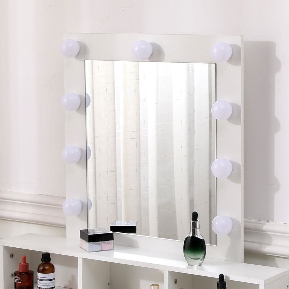 145cm H Makeup Dressing Table with Lighted Mirror