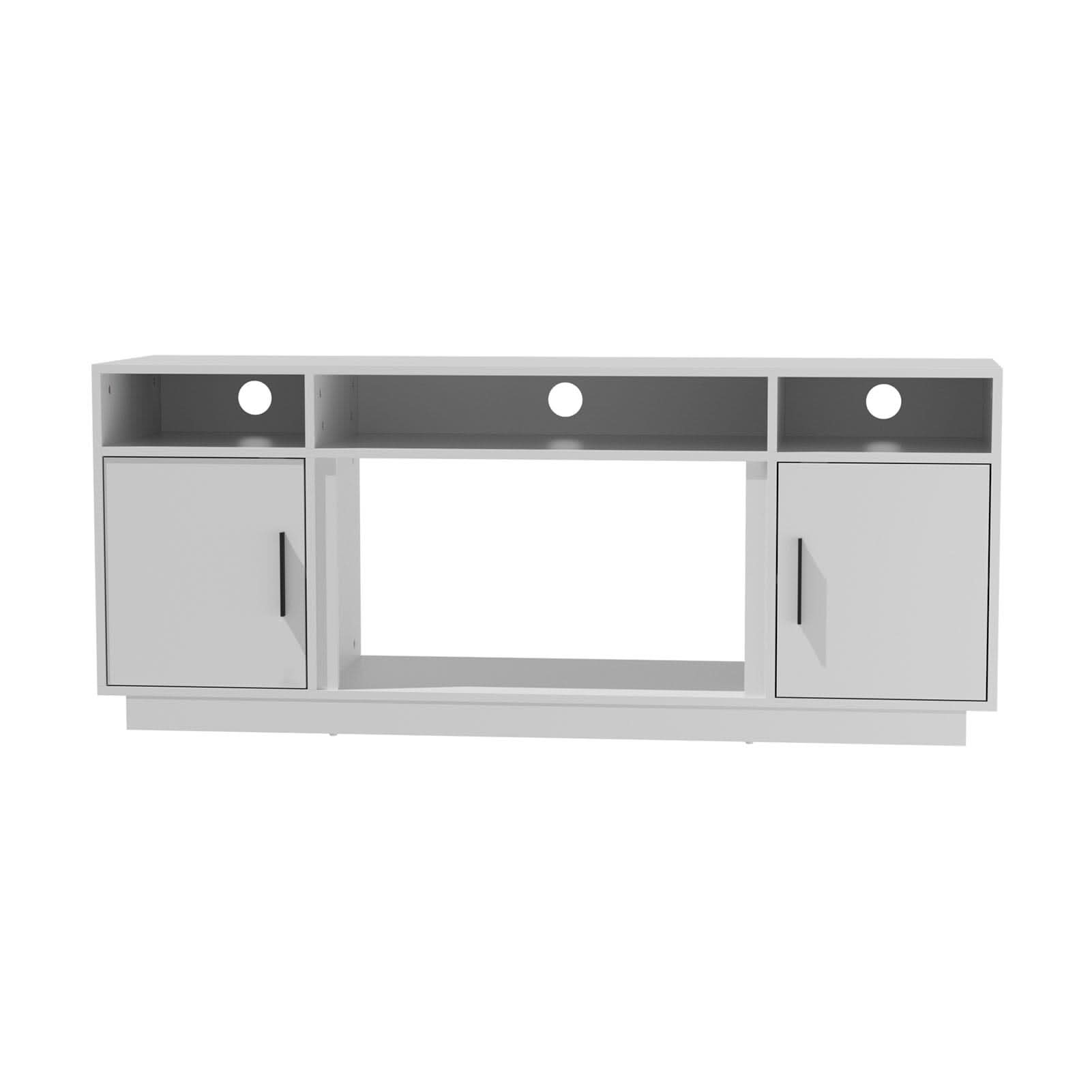 30Inch Electric Fireplace TV Stand | Large Media Cabinet with 24 Colour Options