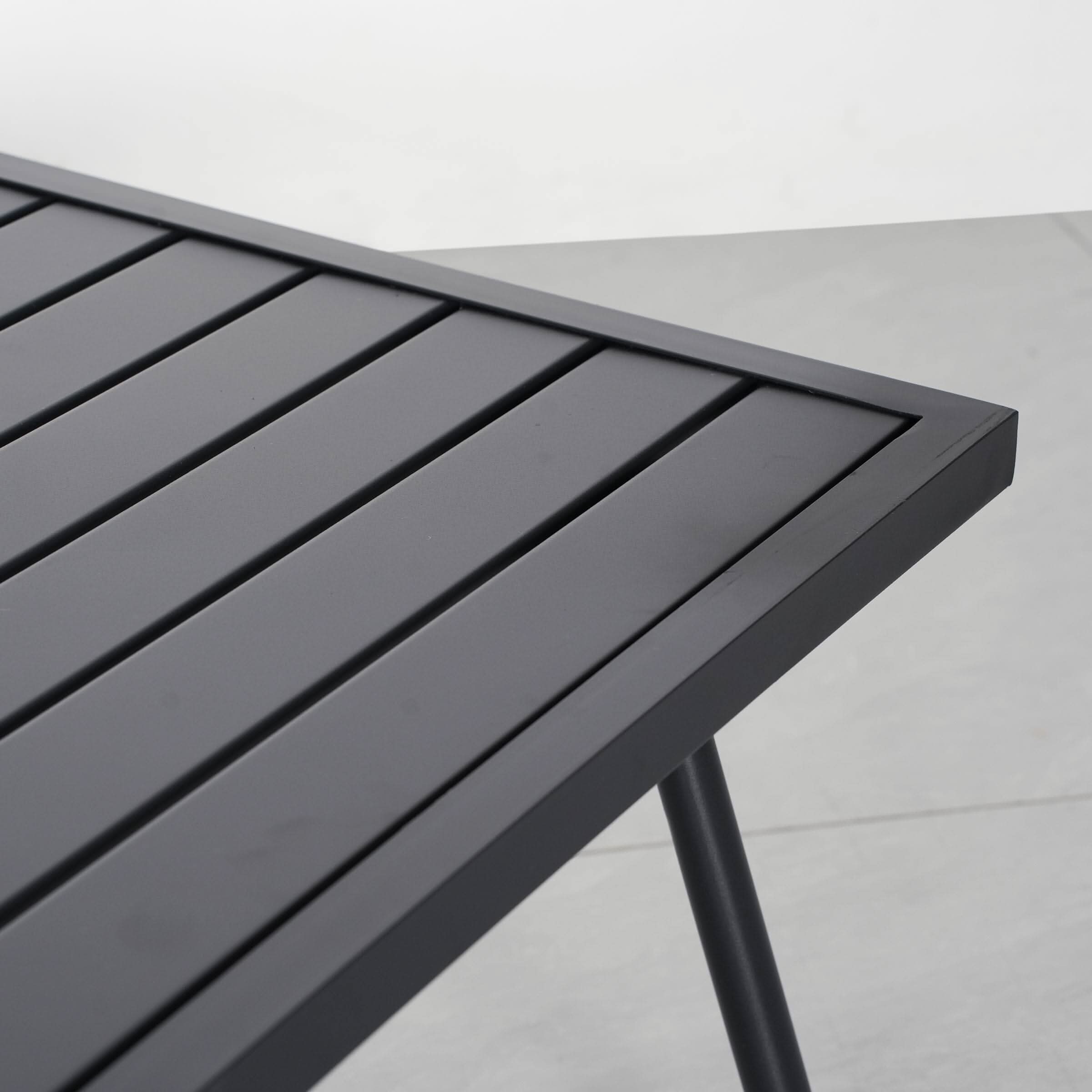 4 Piece Aluminium Outdoor Sofa Set with Glass Table Garden Furniture