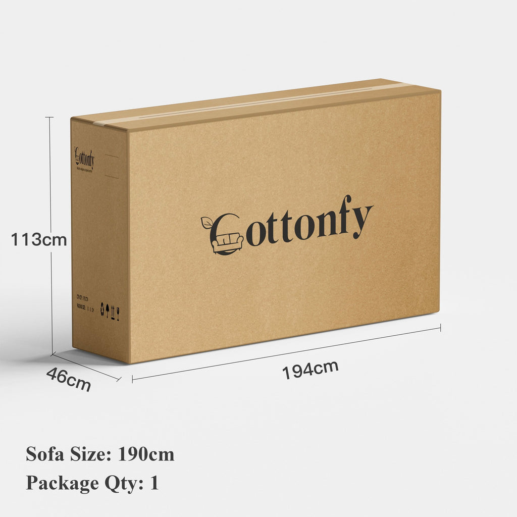 Cottonfy Upgrade Cream Cloud Double Folding Sofa Bed with Storage