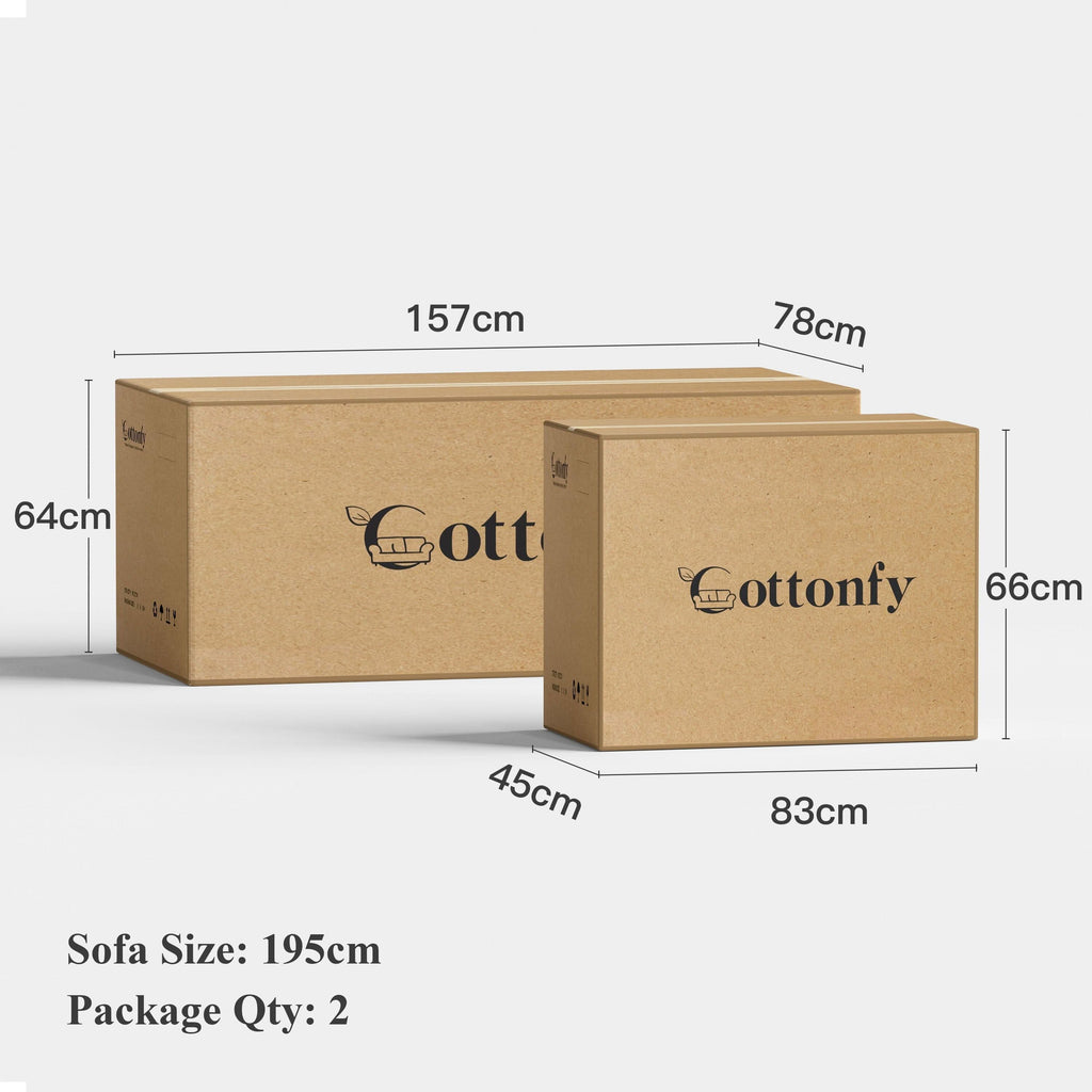 Cottonfy Multifunctional Sleeper 3 Seater Sofa Bed with Storage Space