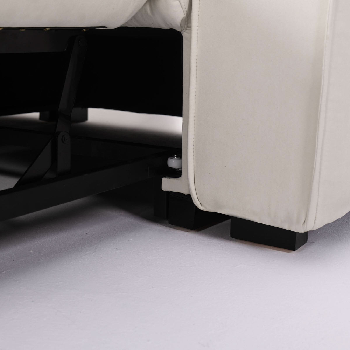 Cottonfy Creamy Tofu Block Pullout Sofa Bed with Storage