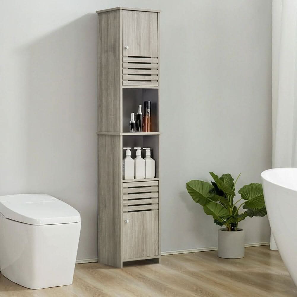 Freestanding Tall Bathroom Storage Cabinet
