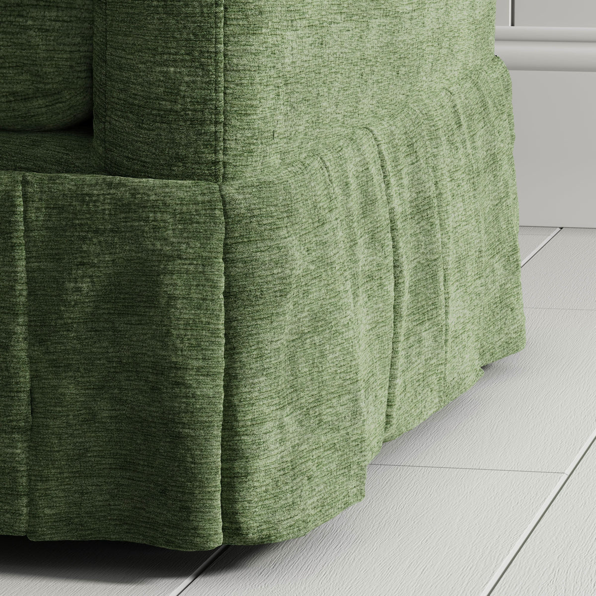 Cottonfy Country Check Sofa with Removable Skirted Covers