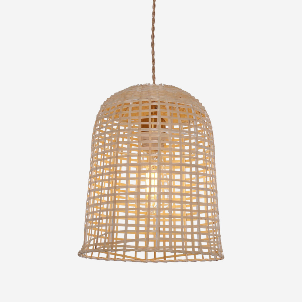 Lightsin Cella-Eco-Friendly Natural Woven Bamboo Pendant Light for Cozy Ambiance