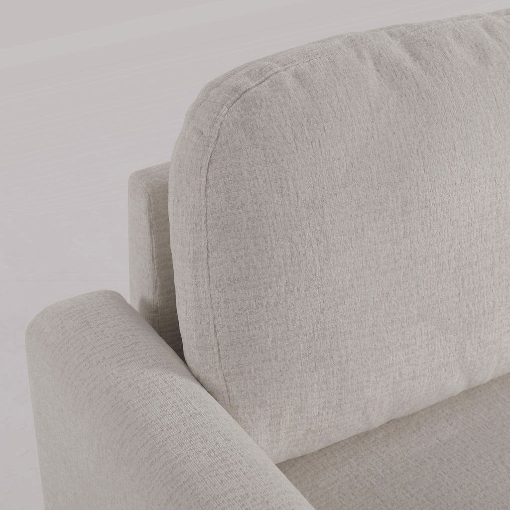 L-Shaped Sofa and Chaise Lounge Set with Wooden Legs