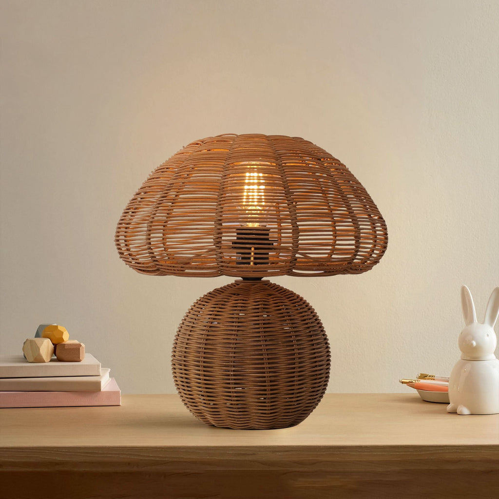 Lightsin Handcrafted Mushroom-Shaped Table Lamp for Home Decor