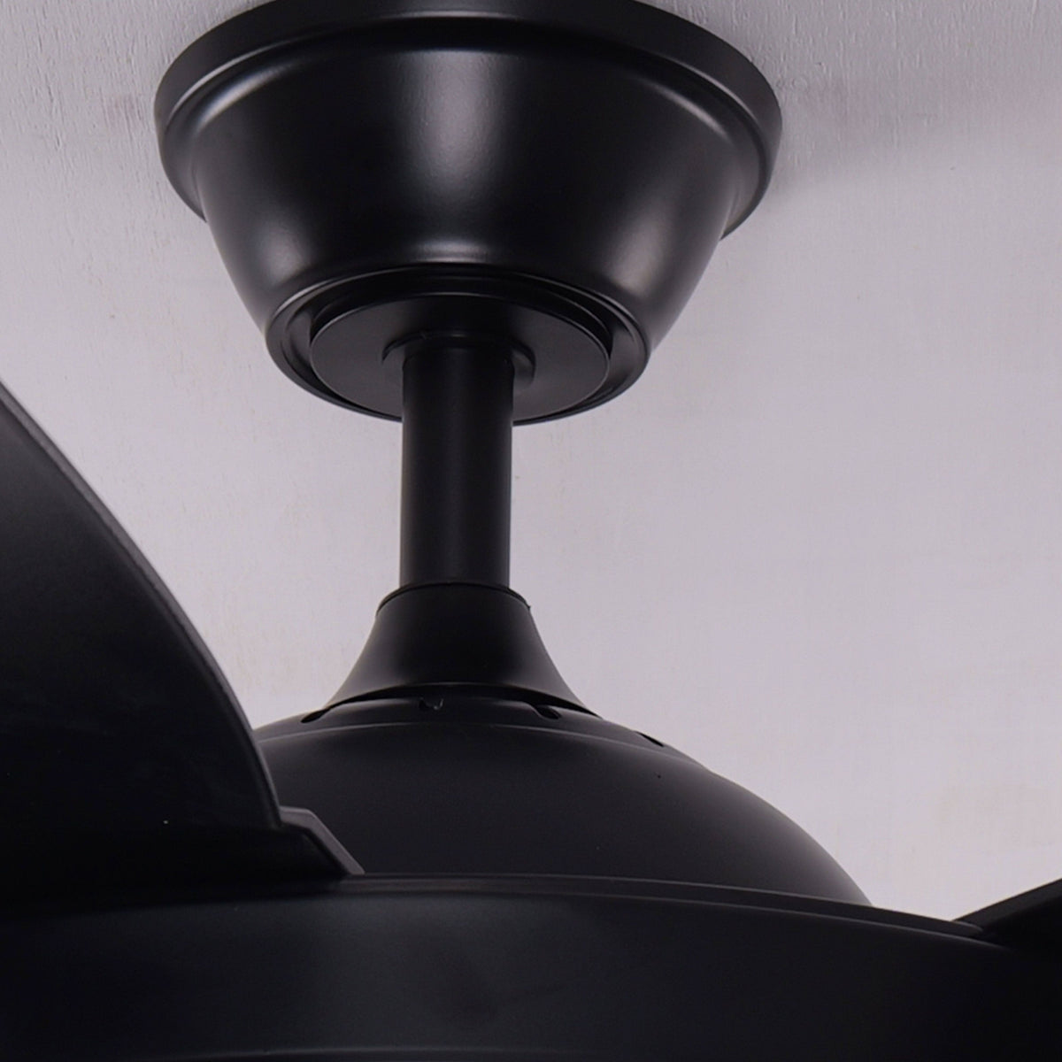 Lightsin Modern Black 57inch LED Ceiling Fan with Remote Control