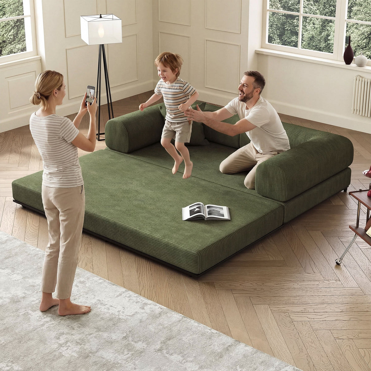 Cottonfy Matcha Toast Sofa Bed
