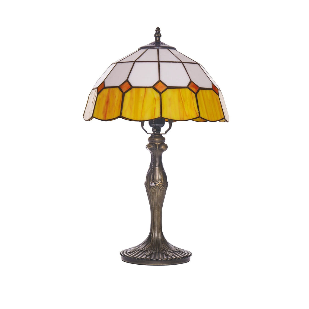 Lightsin Tiffany Table Lamp | Handcrafted Stained Glass Block Series