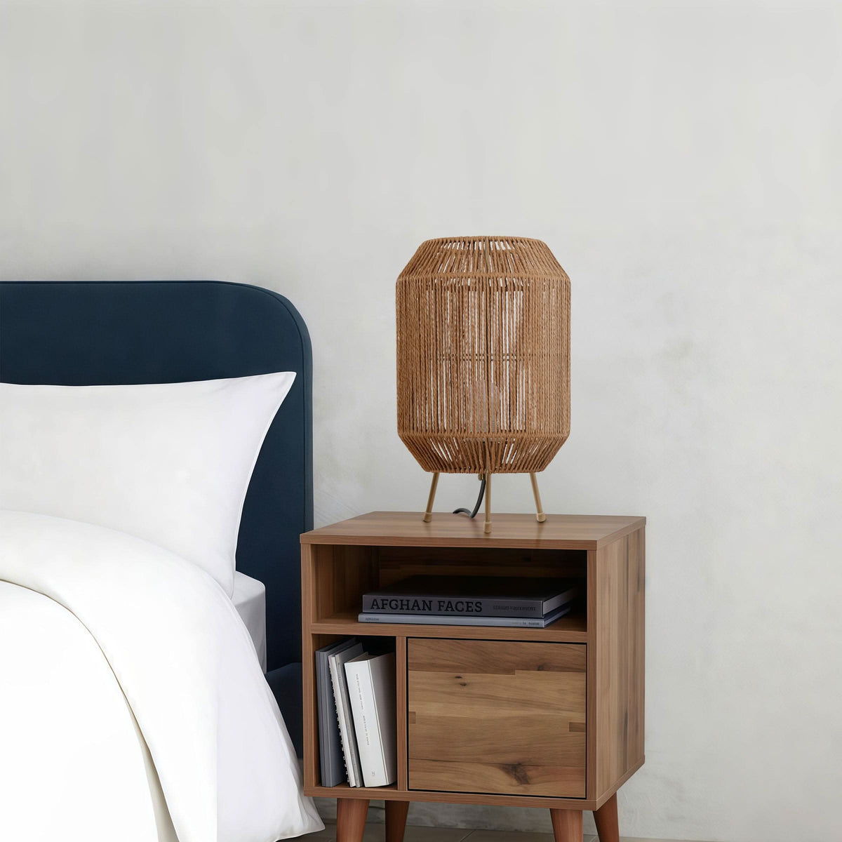 Lightsin Handcrafted Paper Rope Table Lamp Perfect for Living Rooms