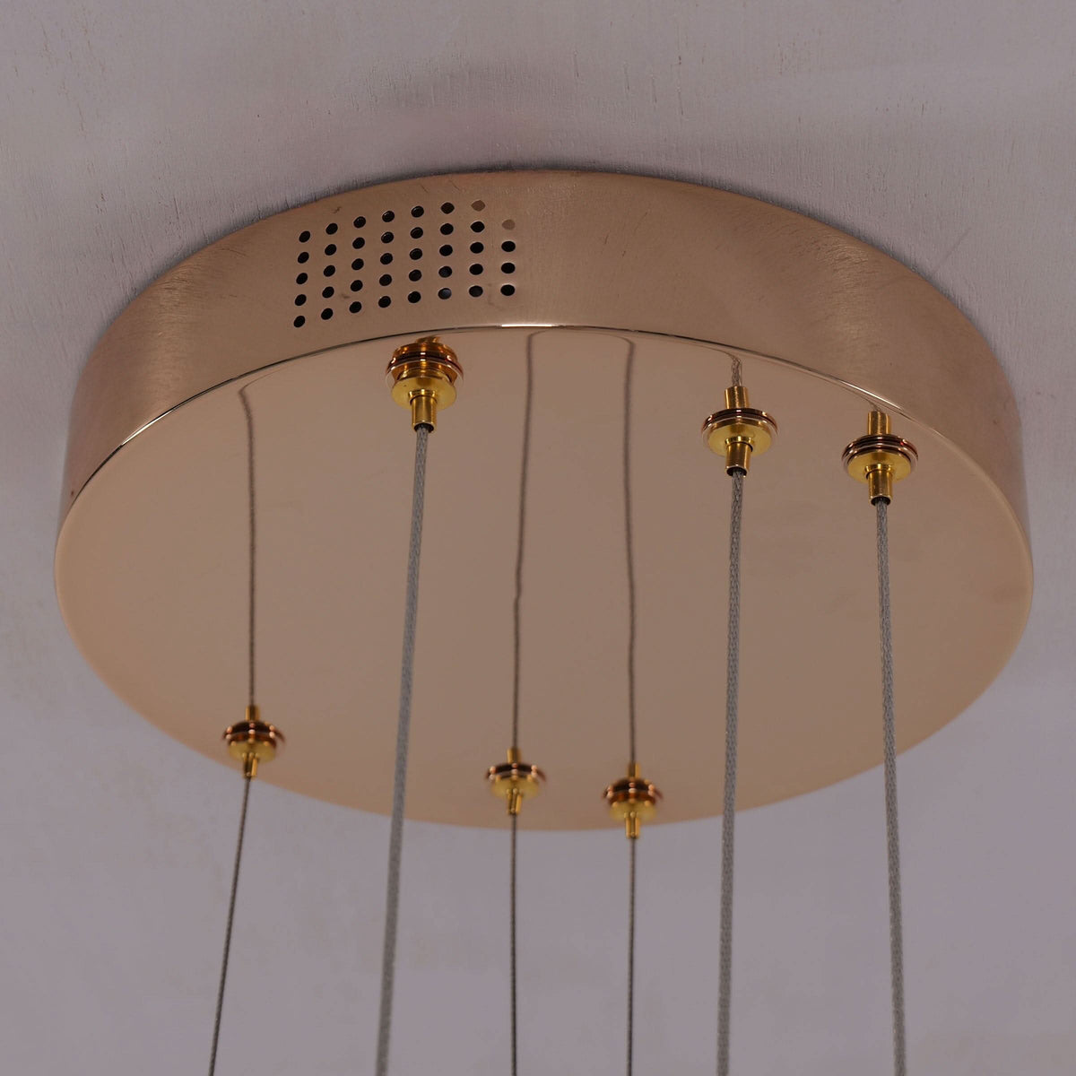 Lightsin Modern Crystal LED Triple-Ring Pendant Chandelier