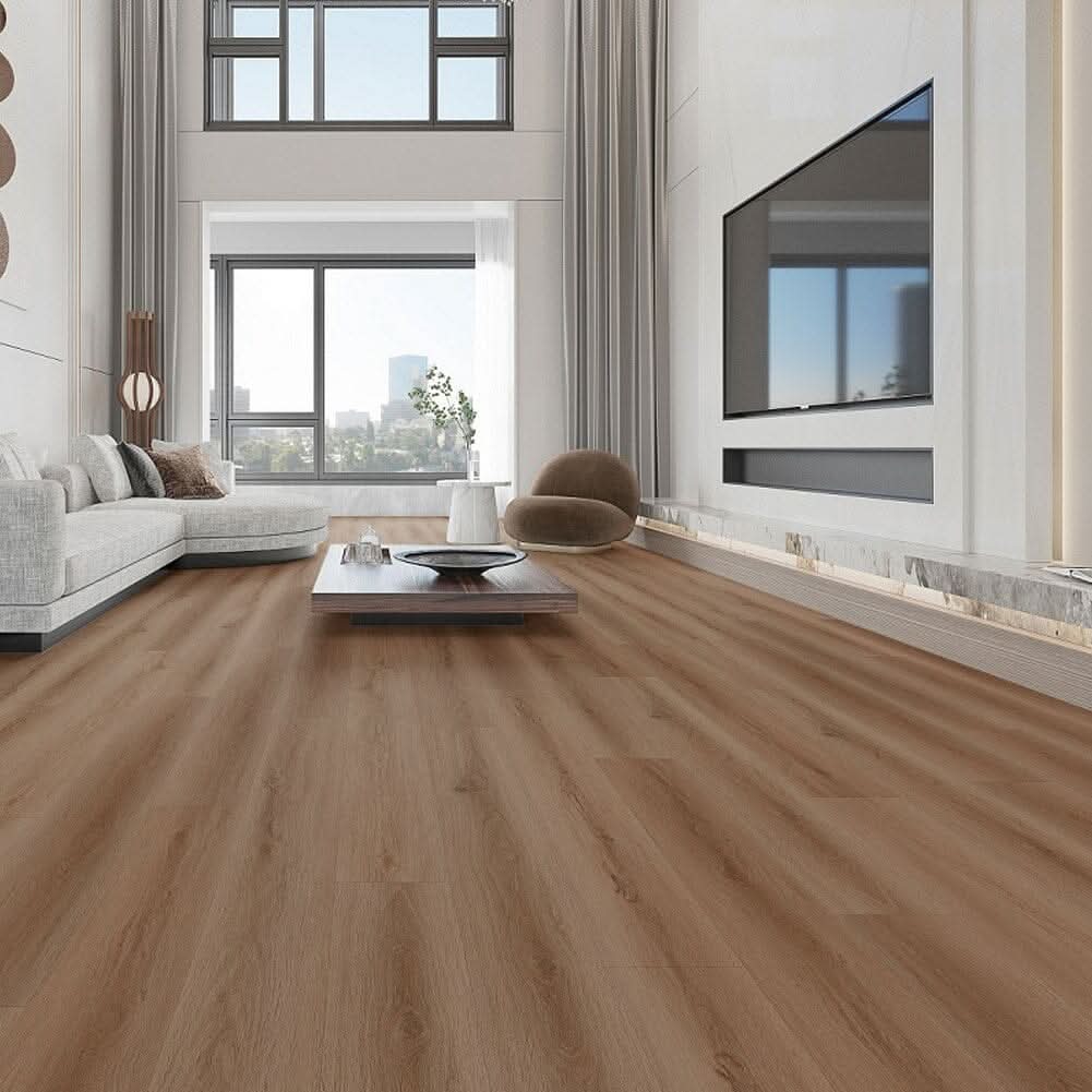 36/72 Pcs Natural Wood Look PVC Self-Adhesive Floor Planks