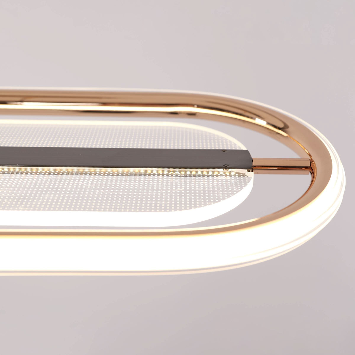 Lightsin Modern Oval Halo Pendant Light with Adjustable LED for Living Spaces