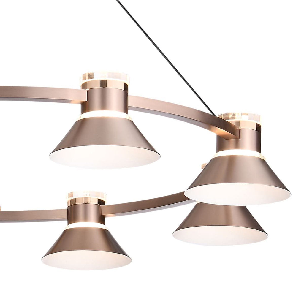 Lightsin Modern Aluminum LED Pendant Light with 3-Colour Changing