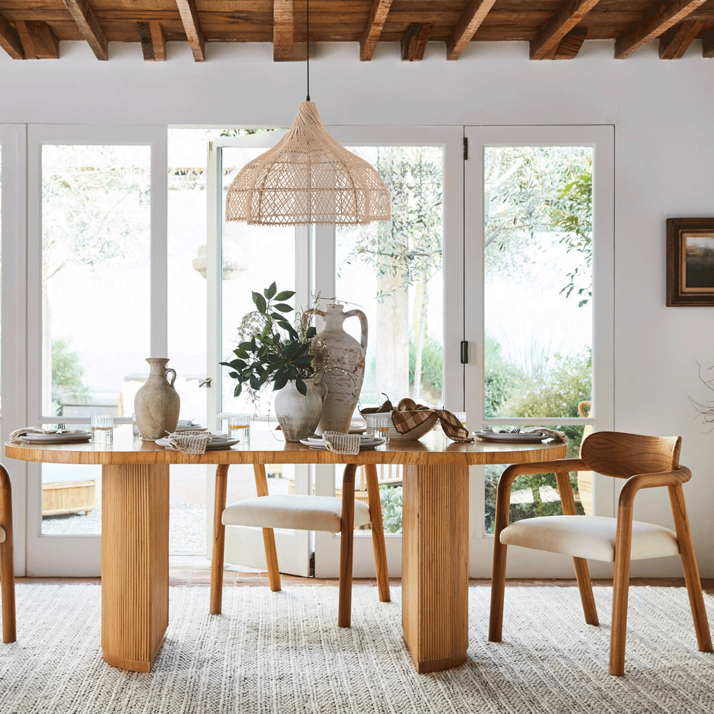 Lightsin Cella-Handcrafted Bamboo Rattan Pendant Light with Tranquil Umbrella Design