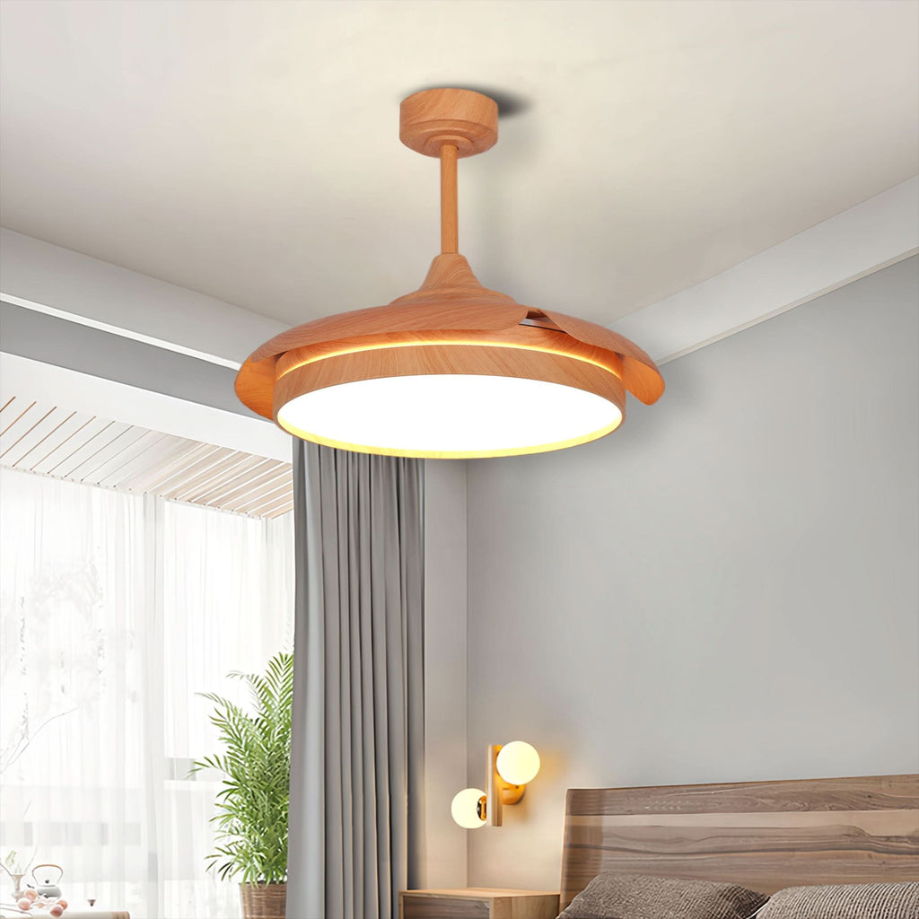 Lightsin Elegant Contemporary Ceiling Fan Light Featuring Soft LED Illumination