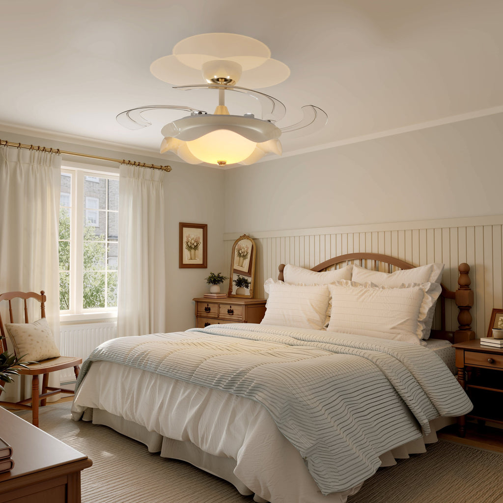 Lightsin 42 Inch Ceiling Fan with Dimmable LED and Reverse Airflow