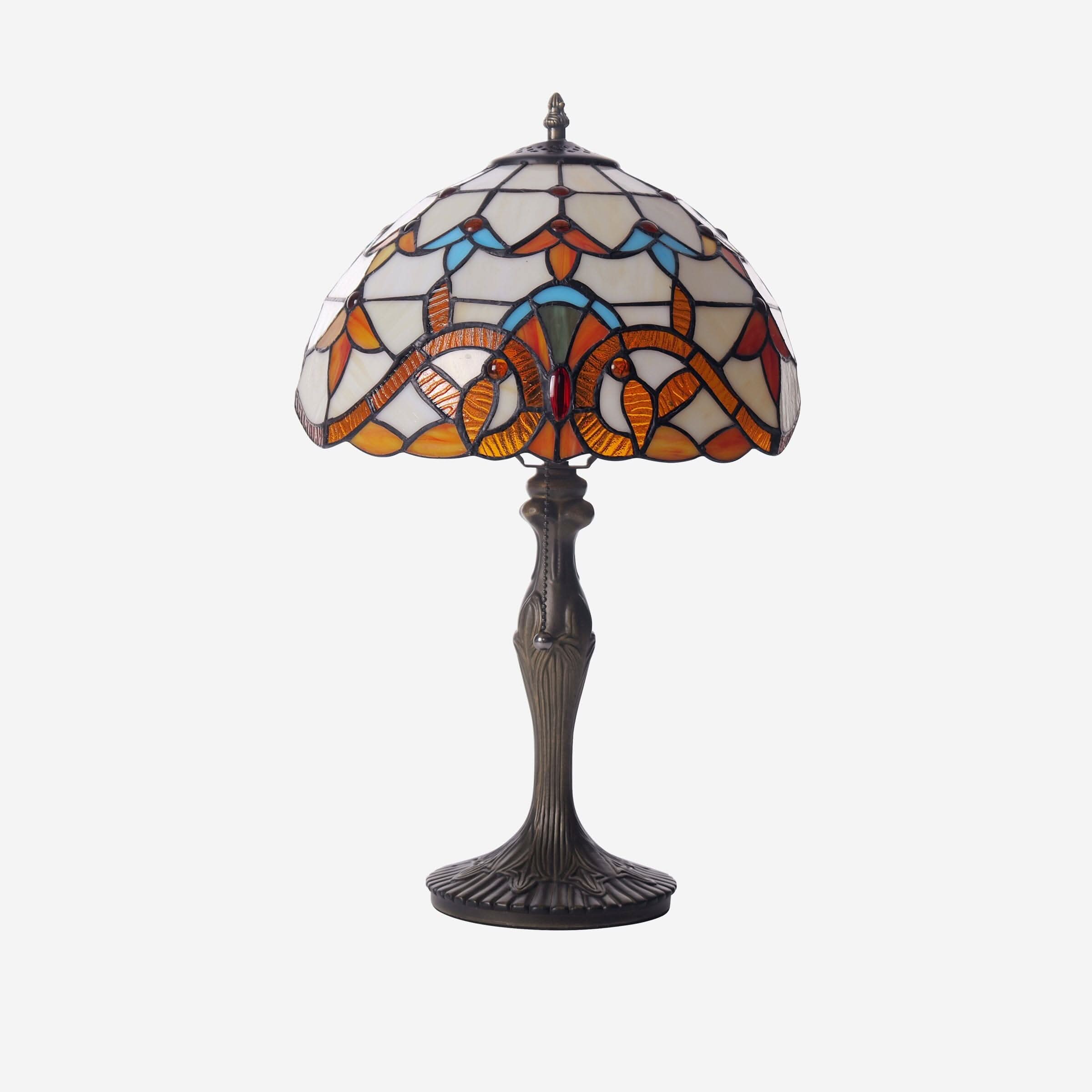 Lightsion Tiffany Table Lamp | Handcrafted Stained Glass Butterfly Series