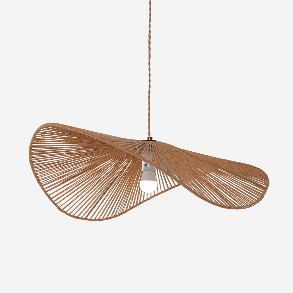 Lightsin Vintage Handwoven Hemp Rope Bedroom Ceiling Lights