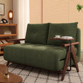 Cottonfy Foldable Matte Fabric Solid Wood 3 Mode Sofa Bed