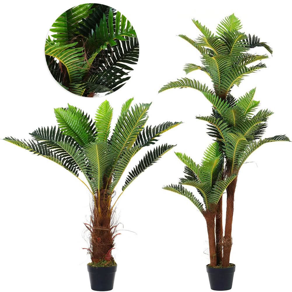 Artificial Boston Fern Plants Greenery UV Resistant Fake Plants Greenery