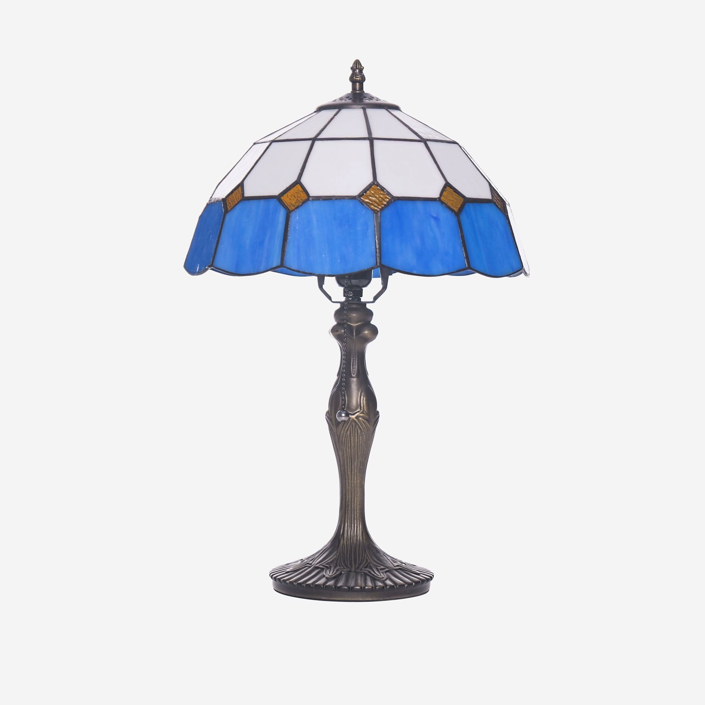 Lightsin Tiffany Table Lamp | Handcrafted Stained Glass Block Series