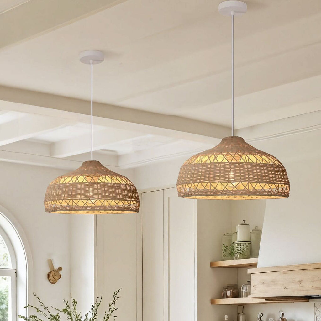 Lightsin Cella-Minimalist Bamboo Cone Ceiling Light