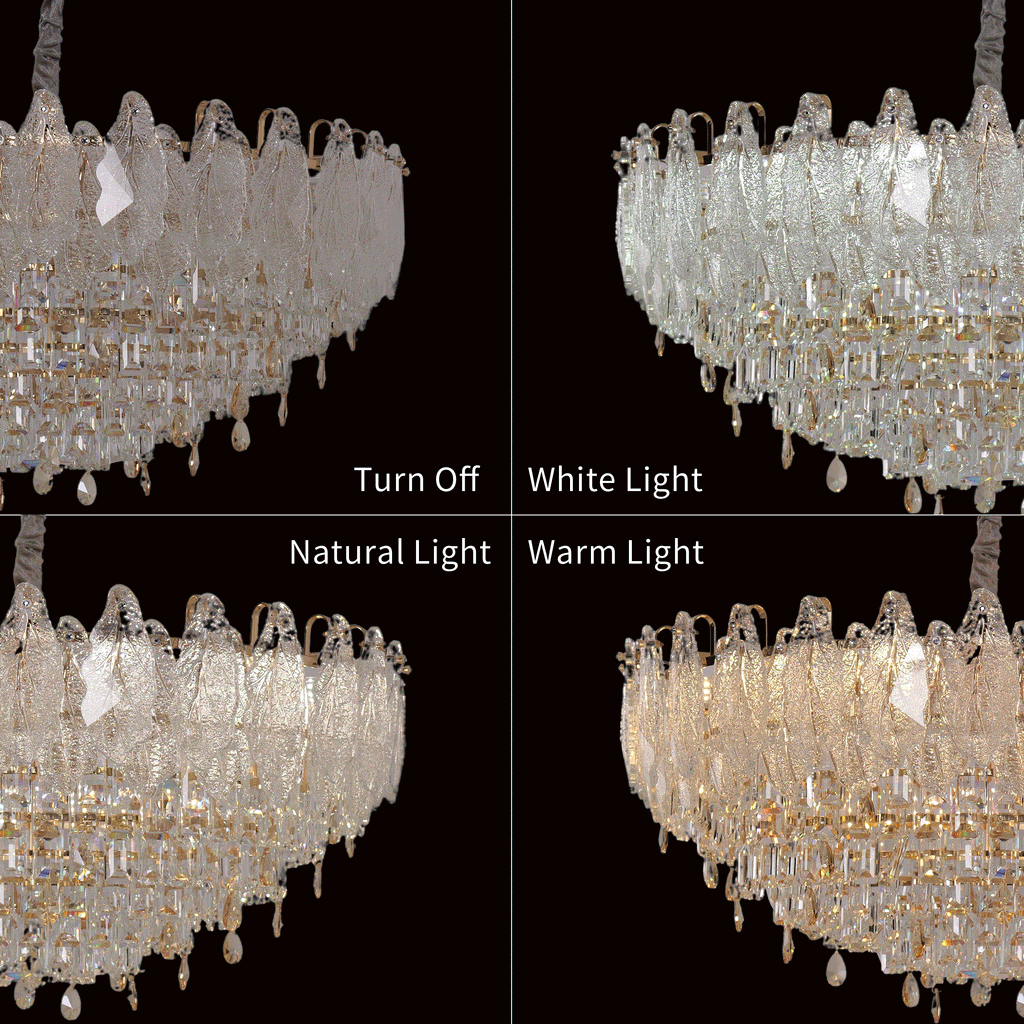 Lightsin Large Pendant Lighting Art Deco Chandelier for Living Room