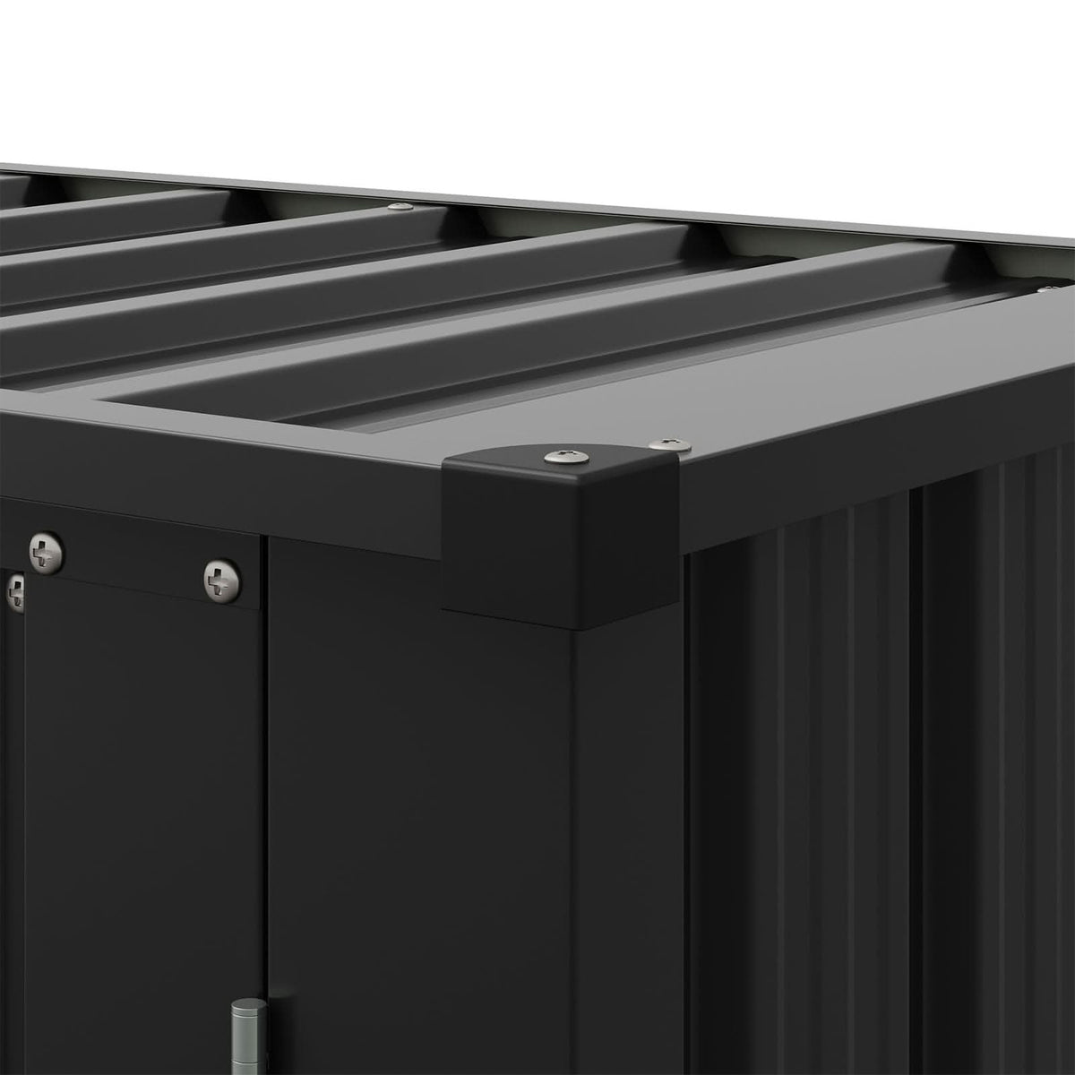 1.5*2.5ft Flat Roof Charcoal Black Tool Cabinet