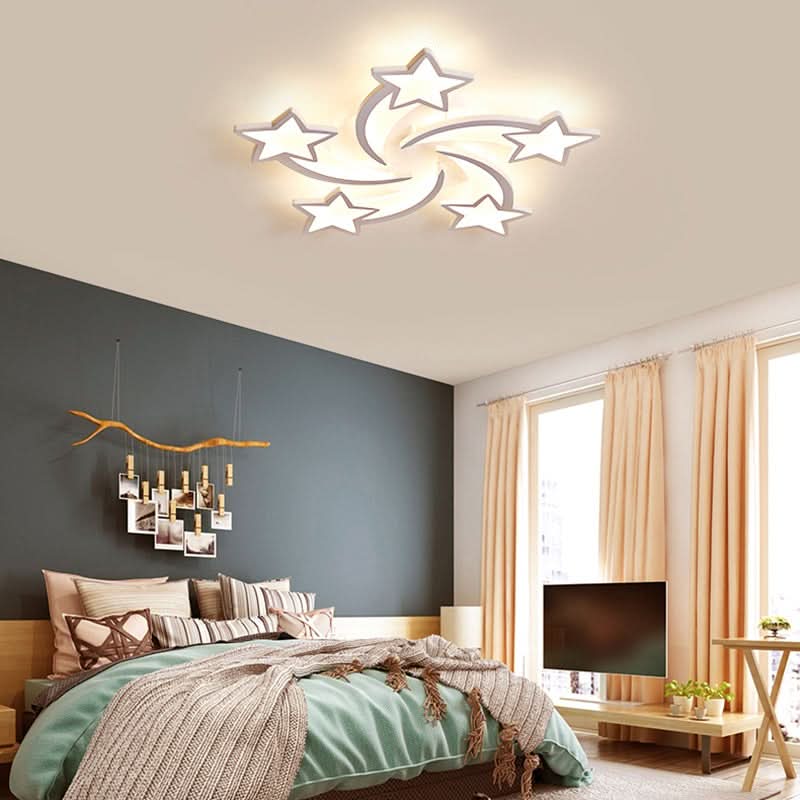 LED Ceiling Light Fixture with Star Lampshades