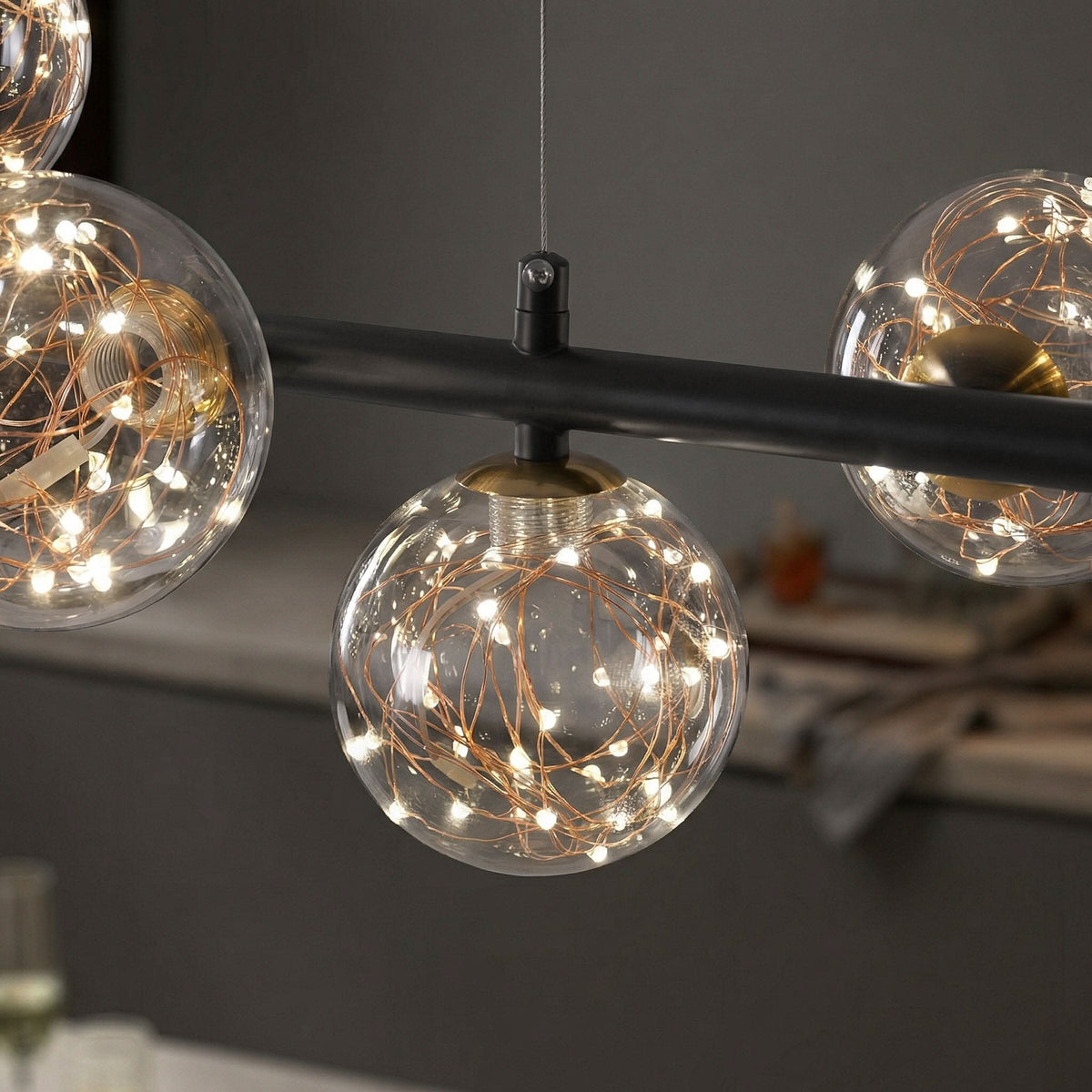 Lightsin Cumulus - Modern Metal Chandelier with LED Starry Sky Effect
