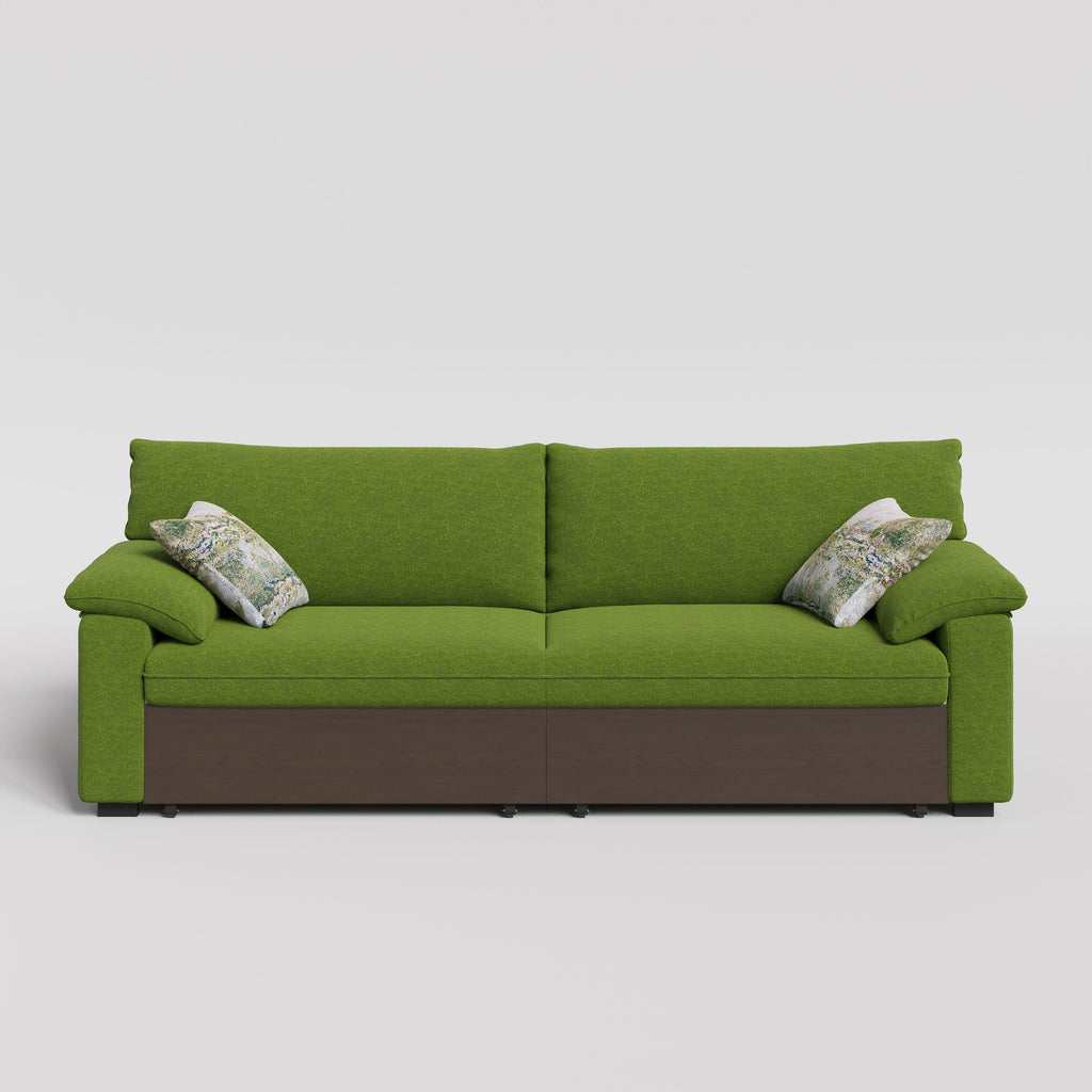 Cottonfy Luxurious Solid Wood Versatile 2-Seater Pull Out Sofa Bed