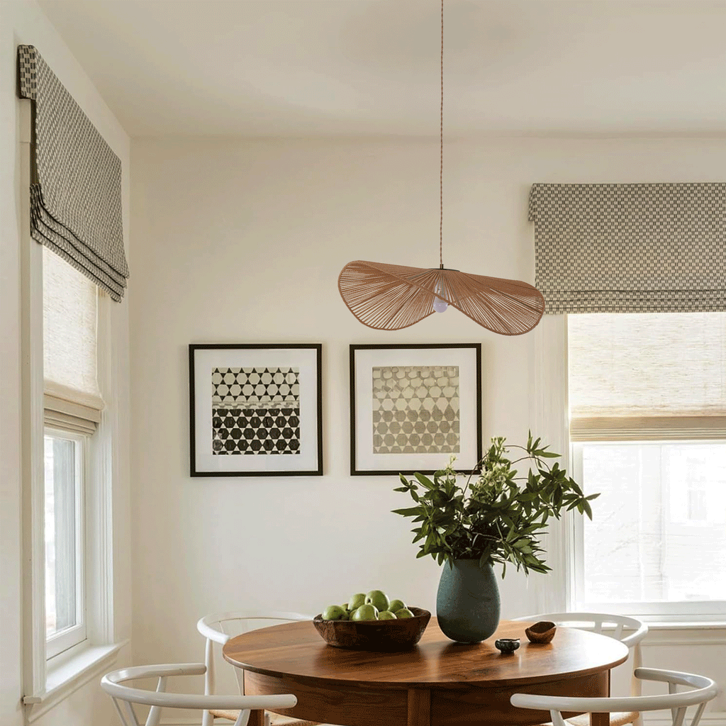 Lightsin Vintage Handwoven Hemp Rope Bedroom Ceiling Lights