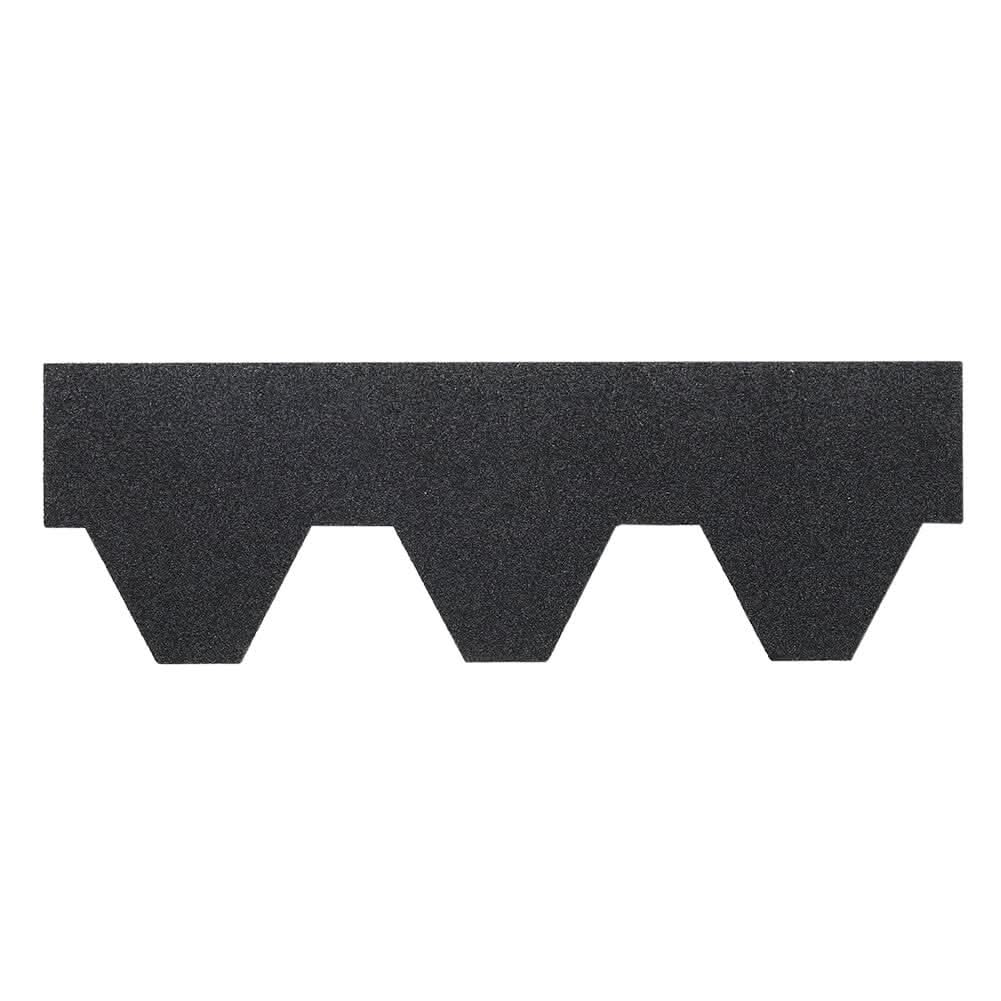 18/36Pcs Asphalt Shingles Bitumen Roofing Hexagon Shape - Black/Gery