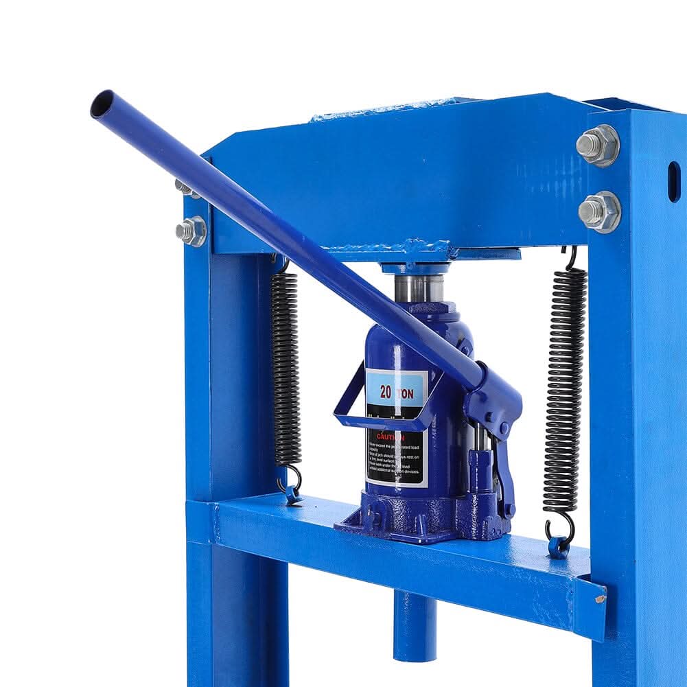 6/12/20Ton Blue Hydraulic Shop Press with Press Plates