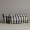 ‍Exclusive Waist Cushion in Black Checkered Cotton Linen, 56*27*12 CM (100% off)