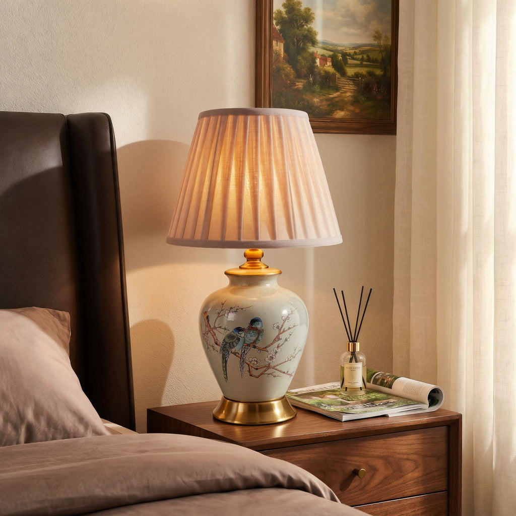 Lightsin Chinoiserie Hand-Painted Ceramic Table Lamp Collection