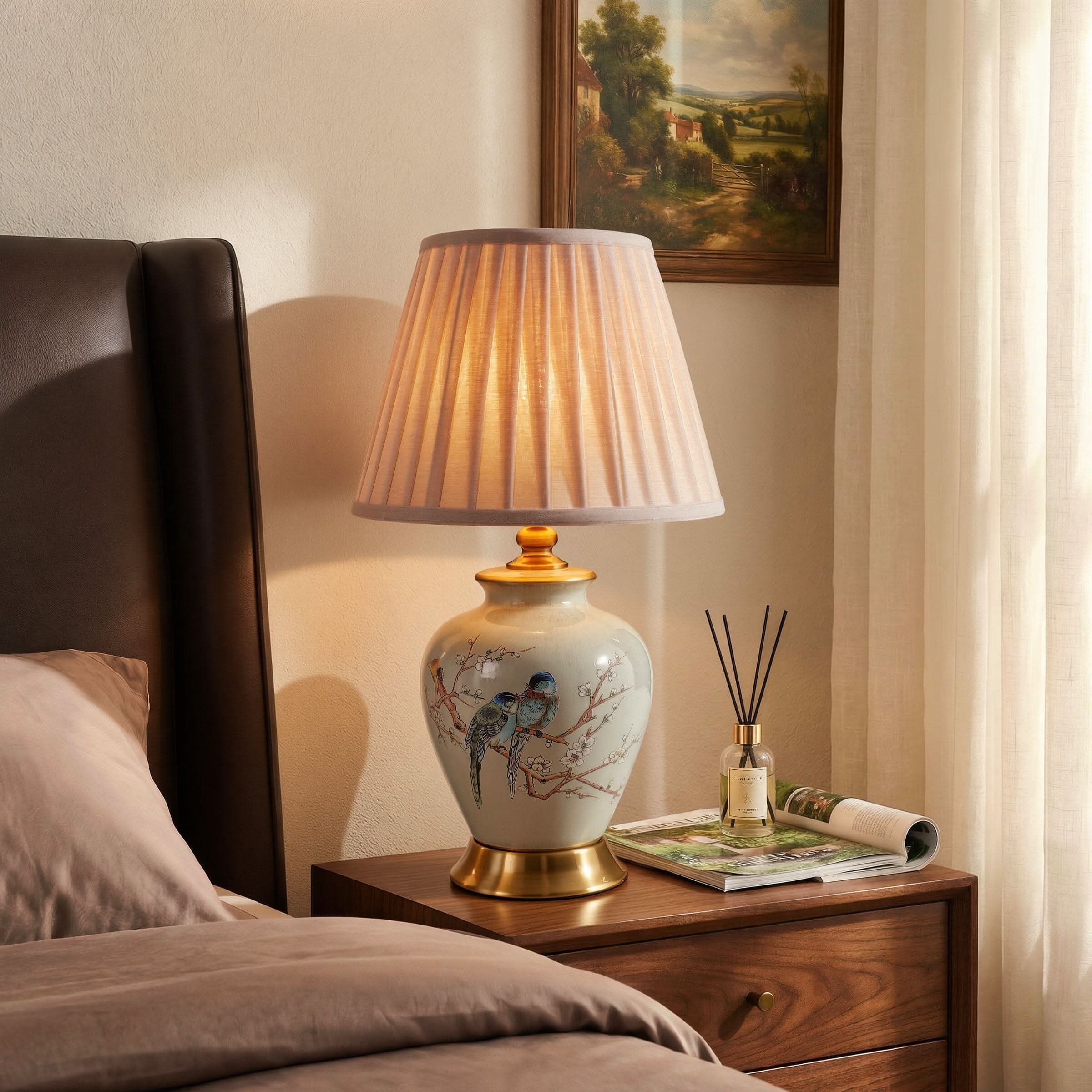 Lightsin Chinoiserie Hand-Painted Ceramic Table Lamp Collection