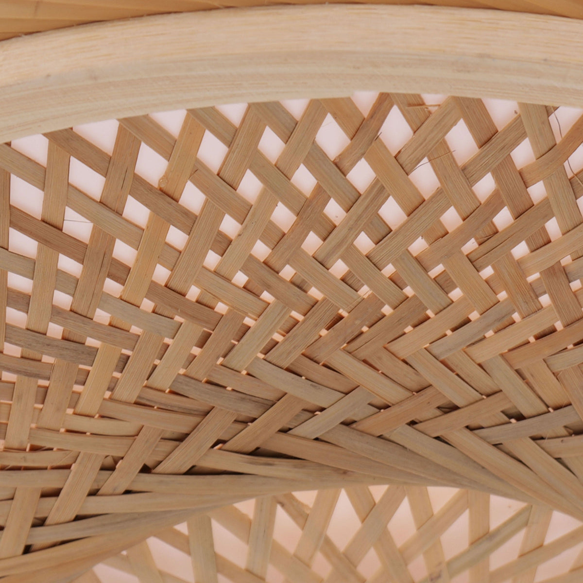 Lightsin Natural Pendant Light – Handwoven Bamboo Ceiling Pendant Light for Kitchen, Dining, and Bedroom Ambiance